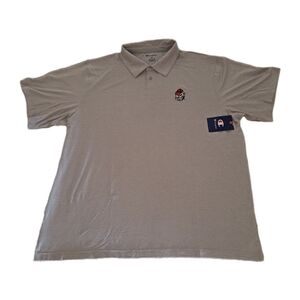 Champion Georgia Bulldogs Men's Polo Light Gray  Embroidered Bulldog Size L
